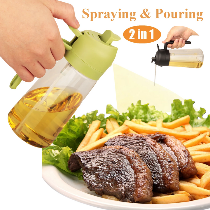 2-in-1 Oil Spray Bottle & Dispenser