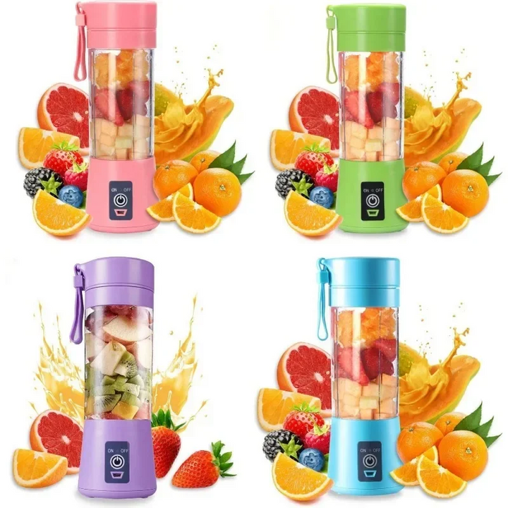 Portable 6-Blade Rechargeable Juice Blender 380ml
