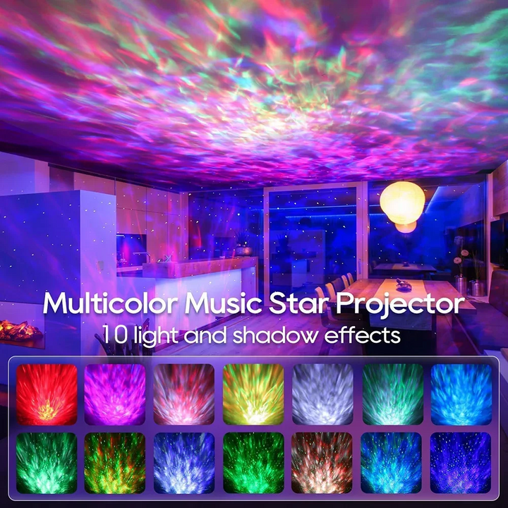 Galaxy Projector Night Lamp | Astronaut Starry Light | Bluetooth Speaker | 12 Colors | Room Decor Light