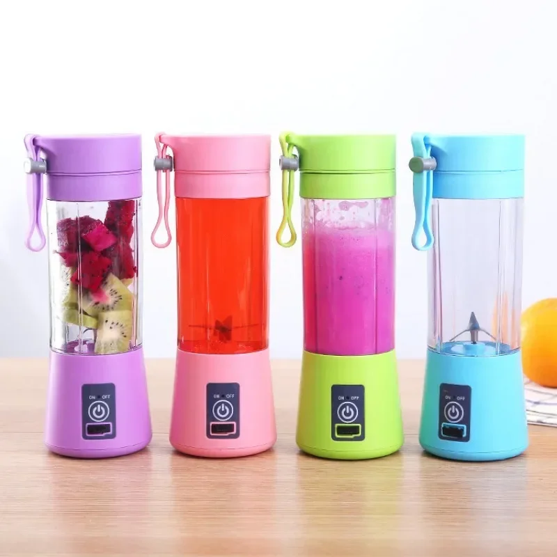 Portable 6-Blade Rechargeable Juice Blender 380ml