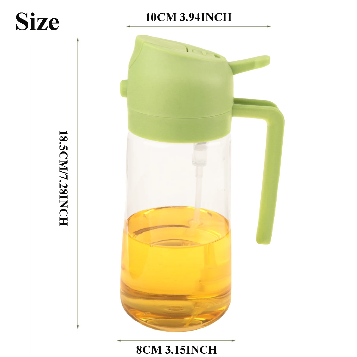 2-in-1 Oil Spray Bottle & Dispenser