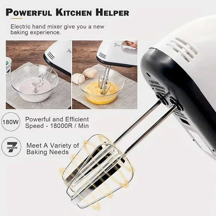 Scarlett Electric Hand Mixer – 7-Speed