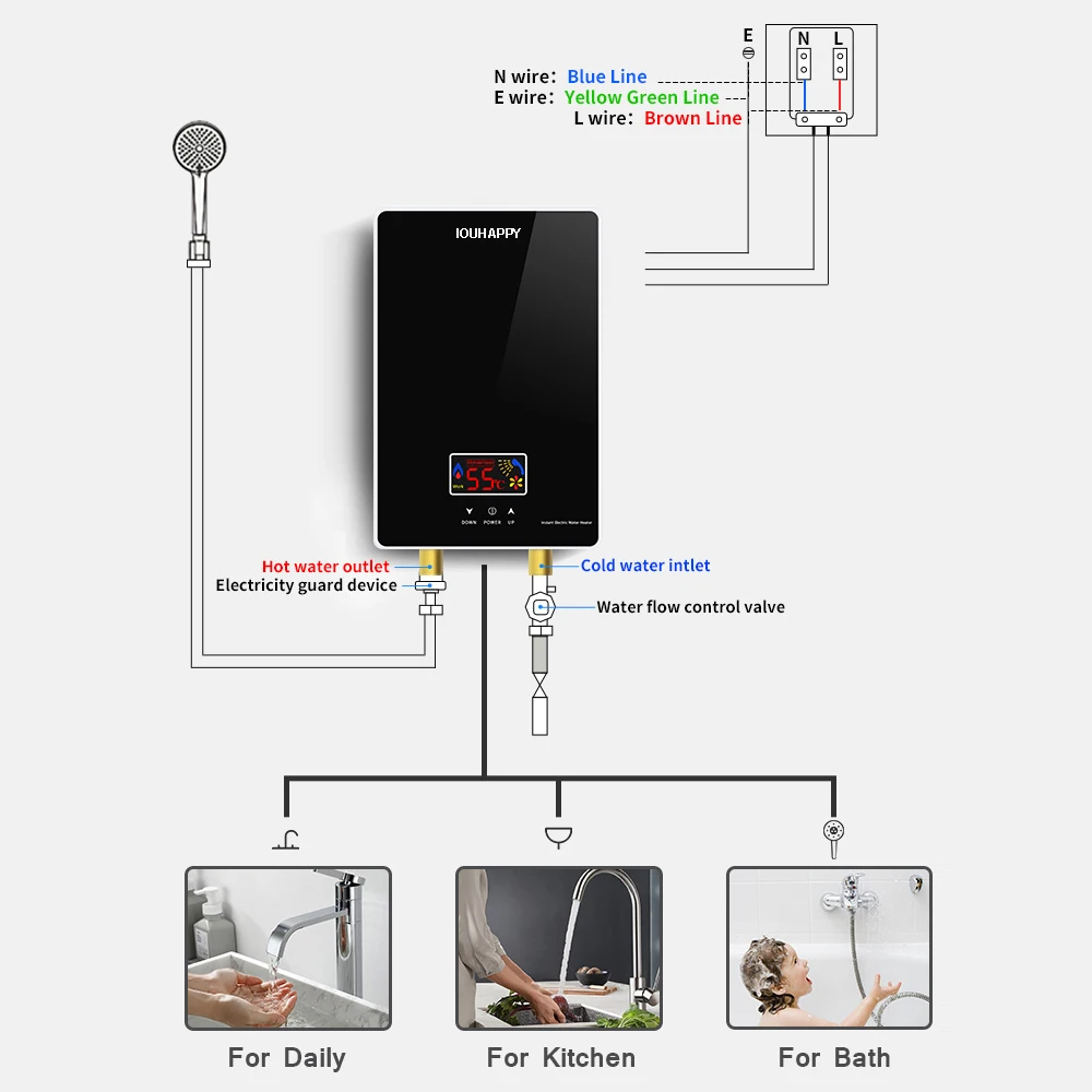 Electric Instant Water Heater – Tankless
