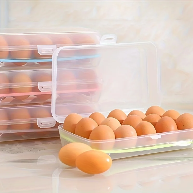 Imported 15-Grid Refrigerator Egg Storage Box