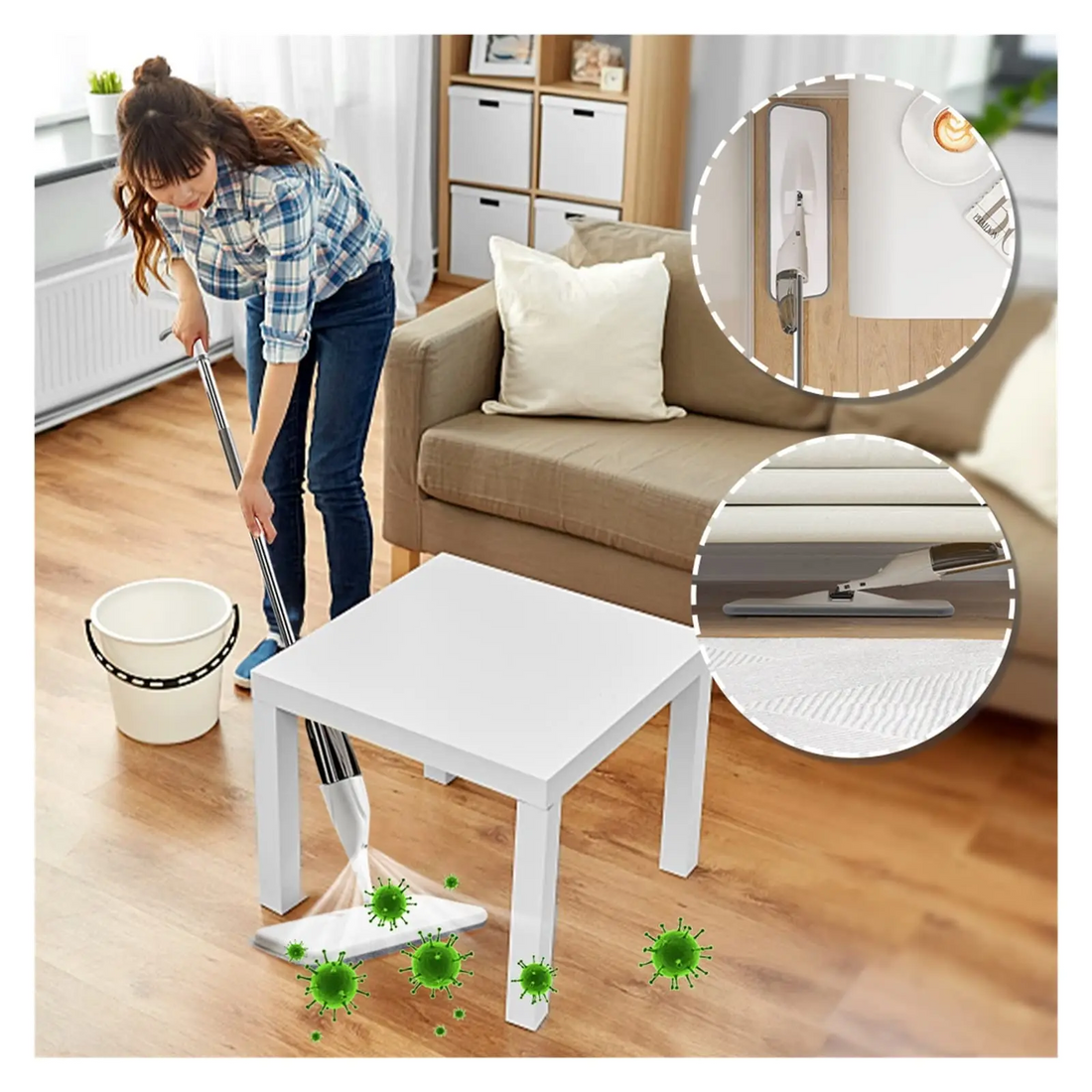 Healthy Spray Mop Floor Cleaner with