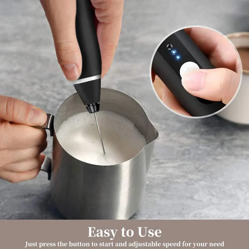 Rechargeable Electric Milk Frother & Egg