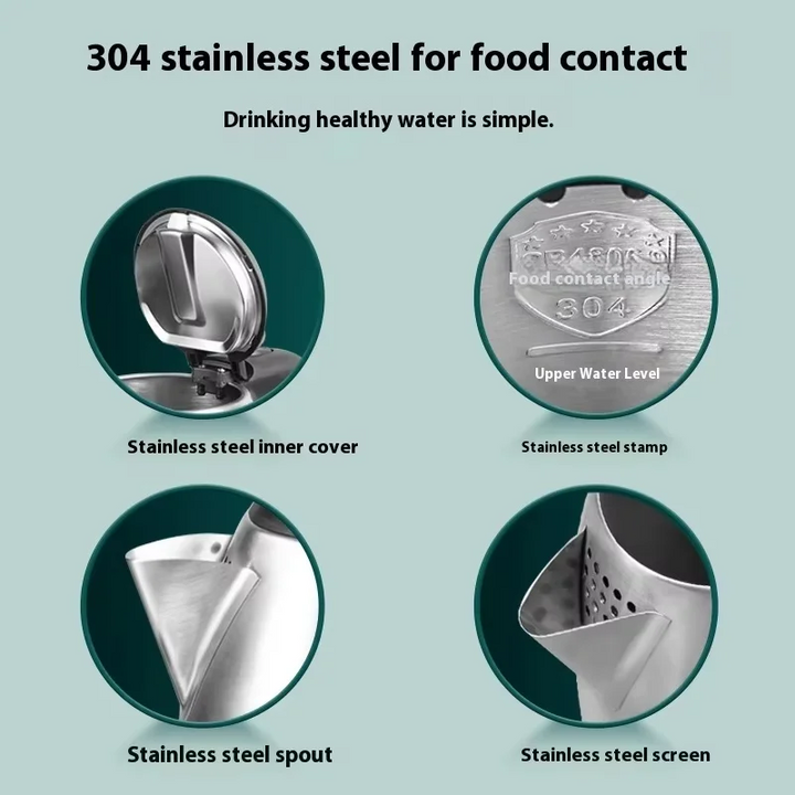 Electric Kettle 2.0 Liter Stainless Steel