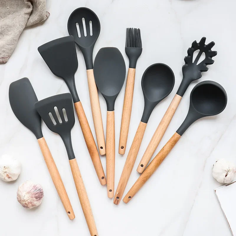 12 Pcs Silicone Cooking Utensils Kitchen