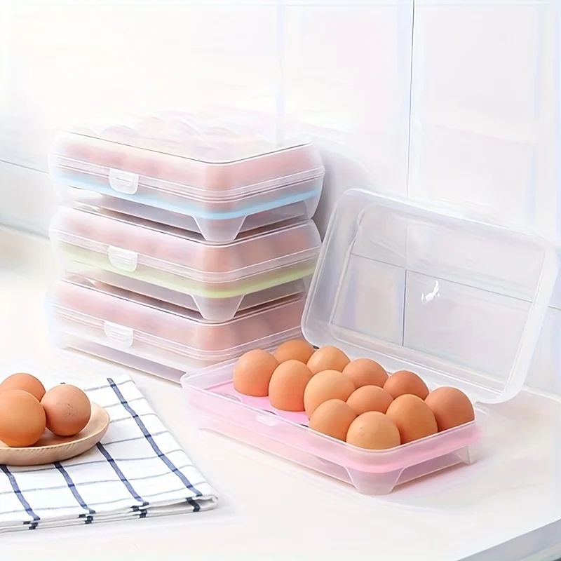 Imported 15-Grid Refrigerator Egg Storage Box