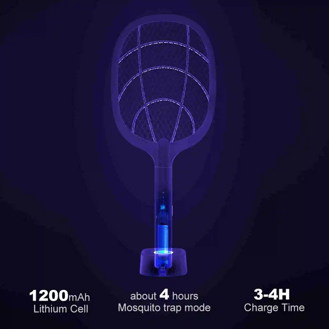 Rechargeable Mosquito Killer Racket – 2-in-1