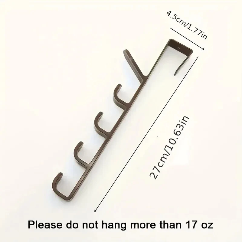 Door Hook Hanger 5 Hooks –