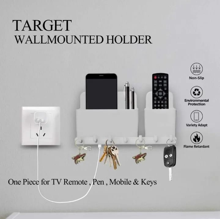 Wall Mounted Mobile & Remote Holder