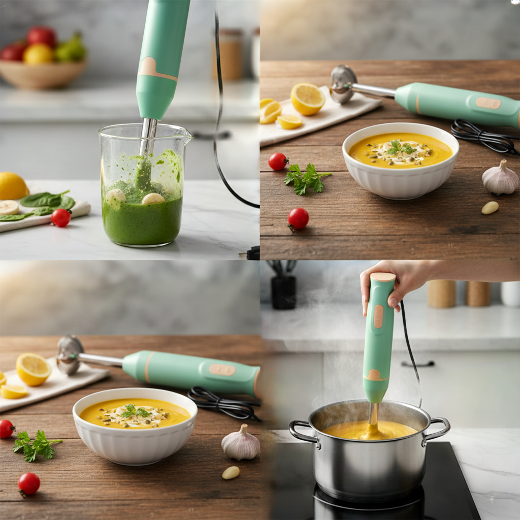 Hand blender al-6602 white 400w